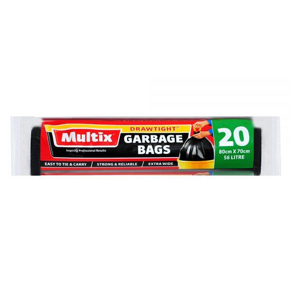 Multix Garbage Bags Draw Tight Extra Wide Bags 20