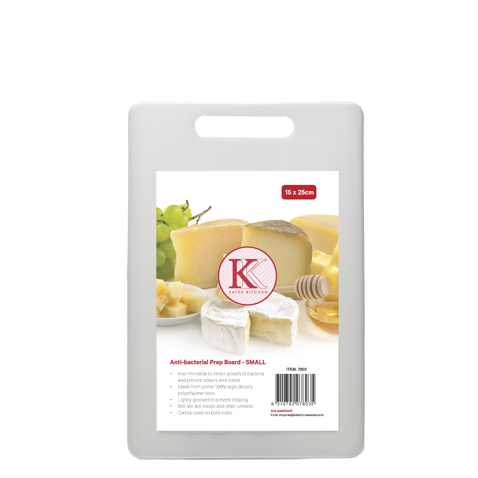 Kates Cutting Board Antibacterial 24.5x15cm