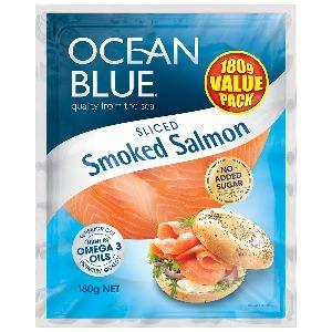 Sliced Smoked Salmon Ocean Blue 100g