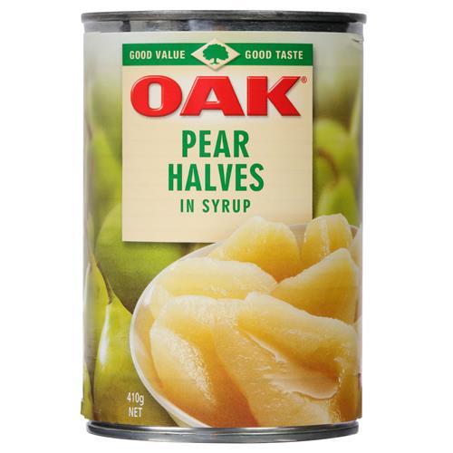 Oak Pear Halves 410g