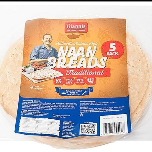 Giannis Naan Breads 5pk