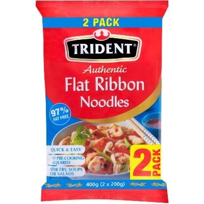 Trident Flat Ribbon Noodles 2pk 400g