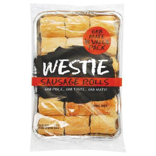 Westie Sausage Rolls 18pk 900g