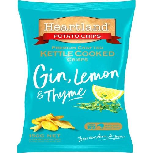 Heartland Gin, Lemon & Thyme Kettle Chips 150g