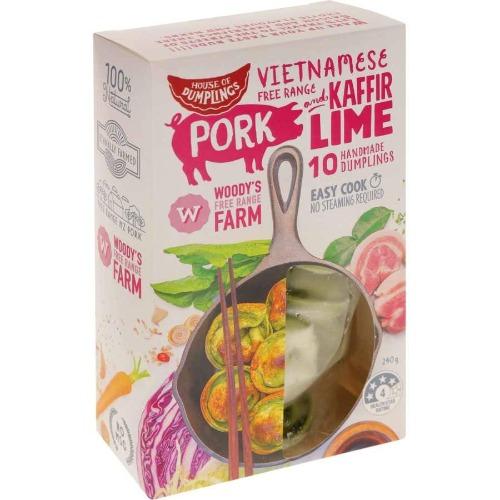 House of Dumplings Pork & Kaffir Lime 10pk