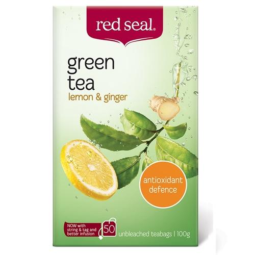 Red Seal Lemon & Ginger Green Tea 50's