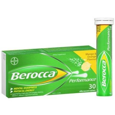 Berocca Performance Effervescent Mango Orange 30pk