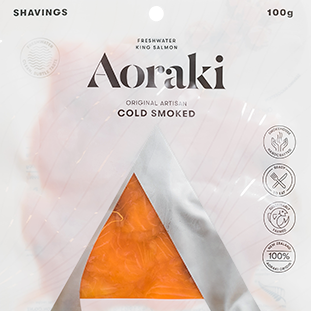 Aoraki Cold Smoked Salmon Shavings 100g Original