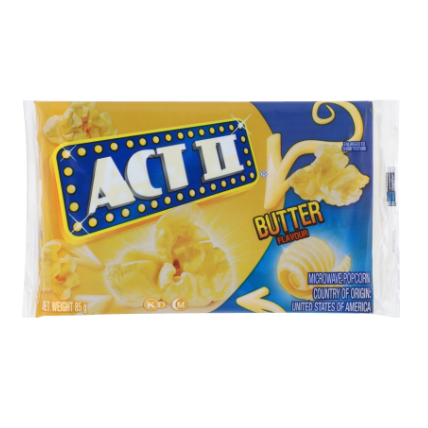 Act II Microwave Popcorn Butter 85g