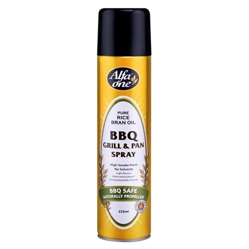 Alfa One BBQ & Pan Rice Bran Oil Spray 225ml