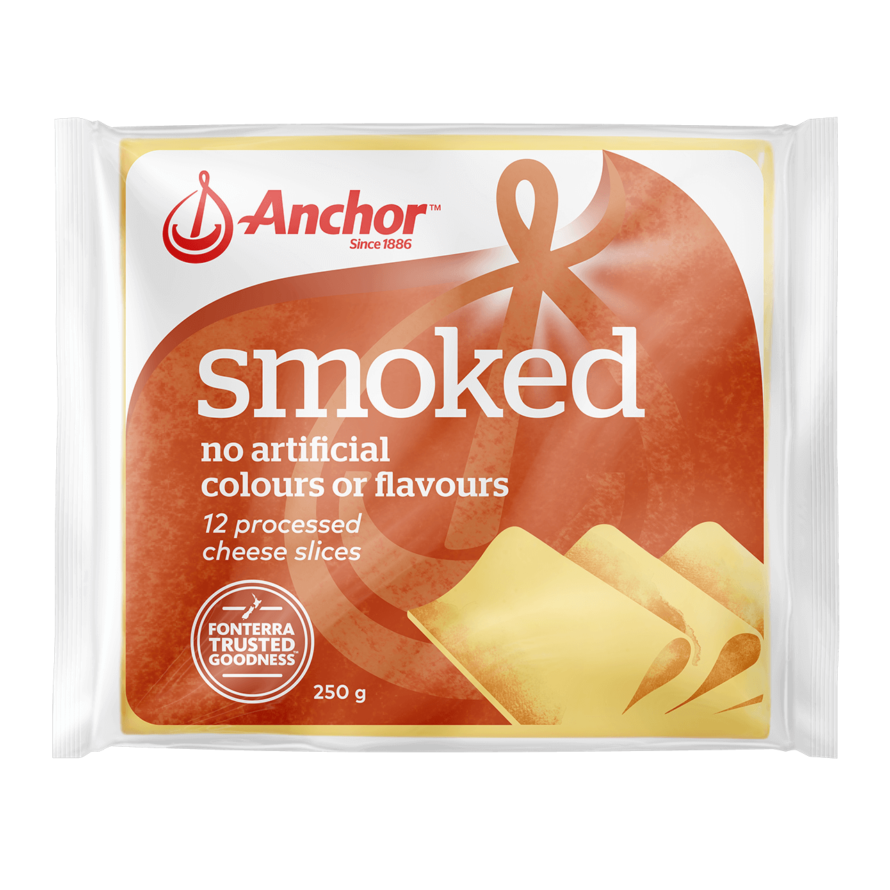 Anchor Cheese Slices Smoked 250g