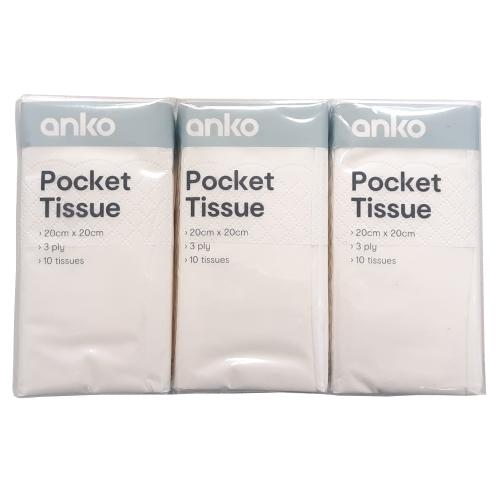 Anko Pocket Tissue 6pk