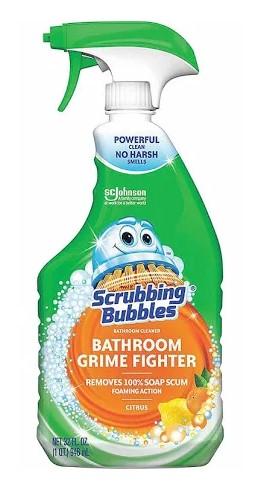 Scrubbing Bubbles Disinfectant Bathroom Grime Fighter Citrus Spray