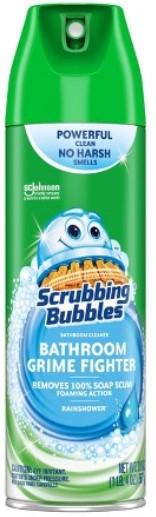 Scrubbing Bubbles Bathroom Grime Fighter Rainshower Aerosol Spray