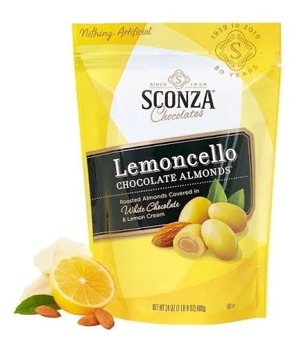 Sconza Chocolates Lemoncello Chocolate Almonds