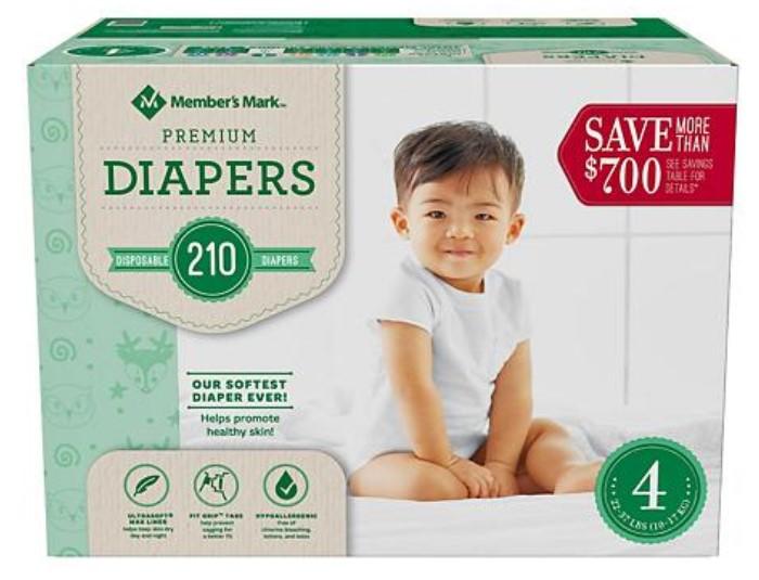 Member's Mark, Premium Diapers, Size 4