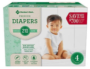 Member's Mark, Premium Diapers, Size 4