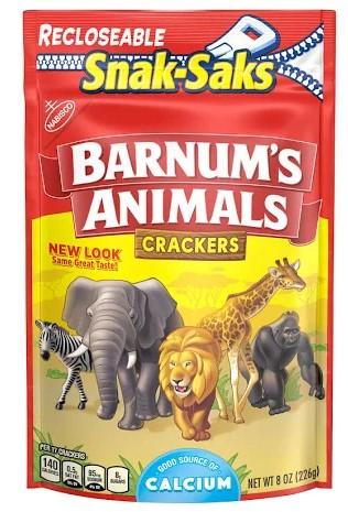 Nabisco Barnum's Animals Crackers Snak-Saks