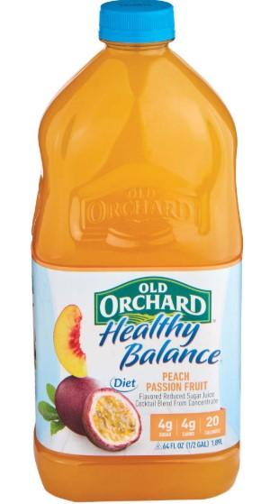 Old Orchard Healthy Diet Balance Peach Passion Fruit