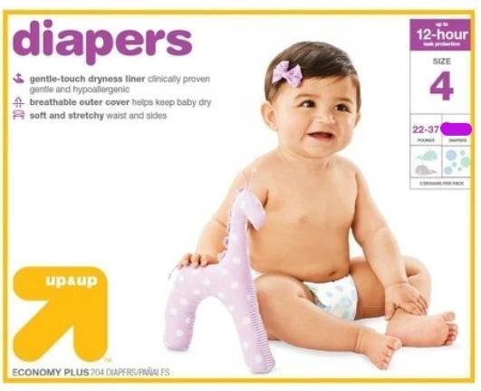 Up & Up Diapers Size 4