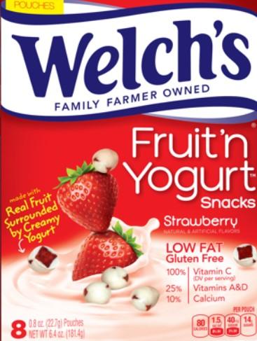 Welch's Fruit N' Yogurt Strawberry Snacks