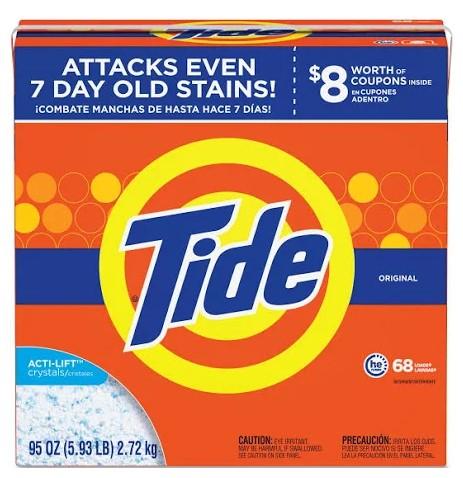 Tide Turbo Original High Efficiency Powder Laundry Detergent - 95 oz