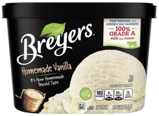 Breyers Homemade Vanilla Ice Cream