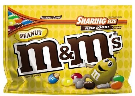 M & M Peanut Chocolate Candies - 10.7 oz