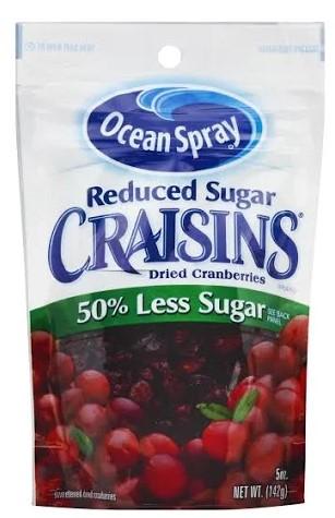 Ocean Spray Craisins Dried Cranberries Reduced Sugar - 5 oz