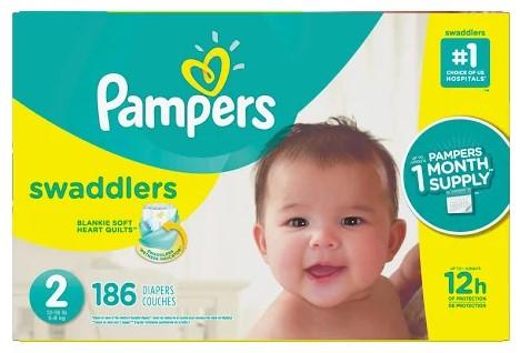 Pampers, Swaddlers Diapers, Size 2