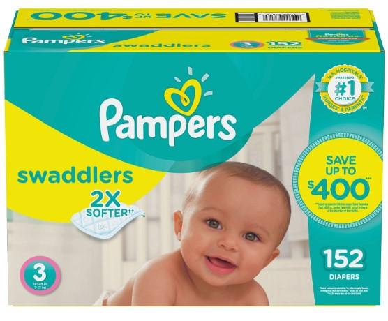 Pampers, Swaddlers Diapers, Size 3