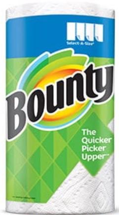 Bounty Select-a-size Paper Towels Single Roll 120 Sheets