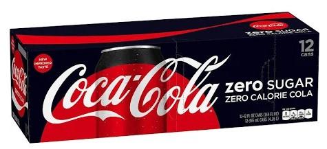 Coca-Cola Zero Sugar Zero Calorie Cola 12 fl oz 12ct