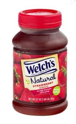 Welch's Natural Strawberry Spread Jam