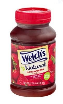 Welch's Natural Strawberry Spread Jam