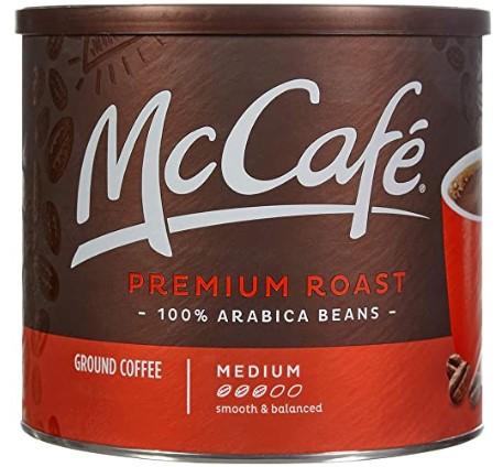 McCafe Premium Roast 100% Arabica Beans Medium Ground Coffee 30oz.