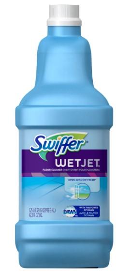 Swiffer WetJet Open-Window Fresh with Dawn Floor Cleaner, 42.2 oz