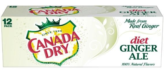 Canada Dry Diet Ginger Ale 12fl oz x 12