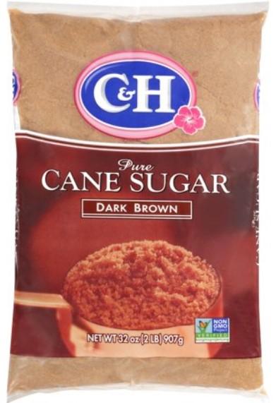 C & H Dark Brown Pure Cane Sugar 32oz