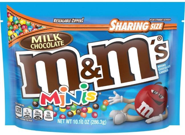 M&M'S Milk Chocolate Minis Candy Sharing Size Bag - 10.10 oz.