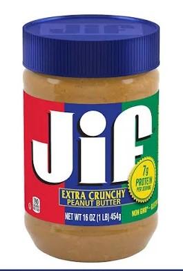 Jif Extra Crunchy Peanut Butter 16 oz