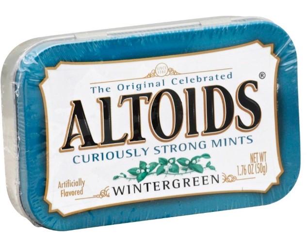 Altoids Curiously Strong Mints Wintergreen Flavor 1.76 oz