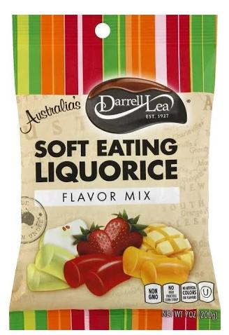 Darrell Lea Soft Australian Liquorice, Mixed Fruit Flavored, 7 oz