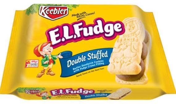 Keebler E.L Fudge Elfwich Sandwich Cookies, Double Stuffed with Fudge Creme Filling, 12 oz