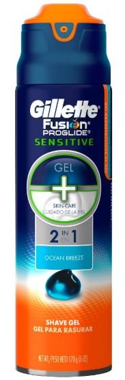 Gillette Fusion Proglide Sensitive 2 in 1 Shave Gel