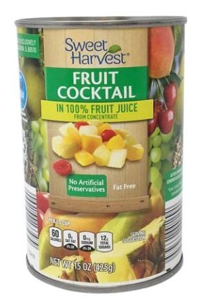 Sweet Harvest Fruit Cocktail in 100% Fruit Juice