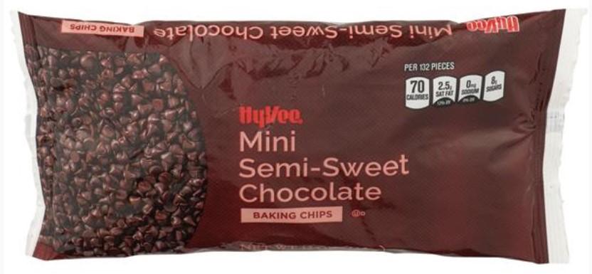 Hyvee Mini Semi-Sweet Chocolate Baking Chips