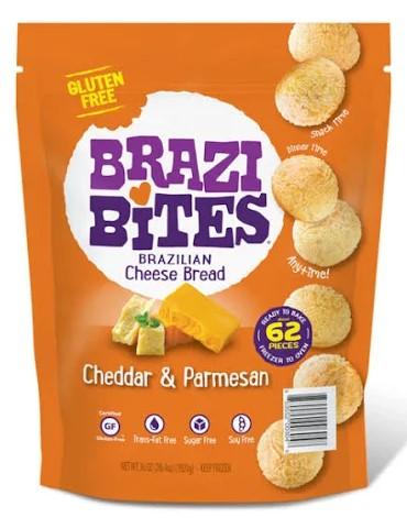 Brazi Bites Brazilian Cheese Bread Cheddar & Parmesan