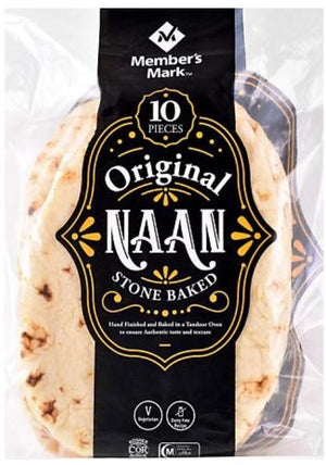 Member's Mark Original Naan Stone Baked Bread 10 pieces, 35.2 oz