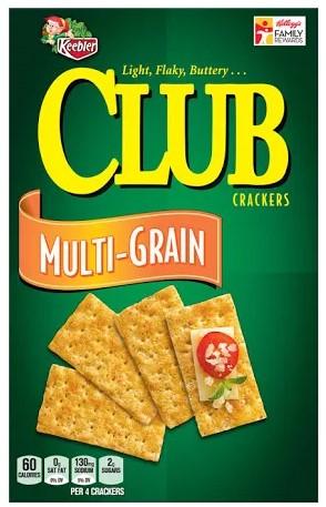 Keebler Multi-Grain Club Crackers, 12.7 oz